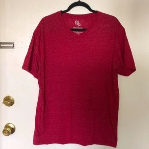 Men’s Red V-Neck Tee